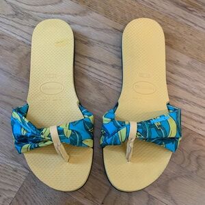Havaianas St. Tropez Banana Sandals Size 37/38 US 7